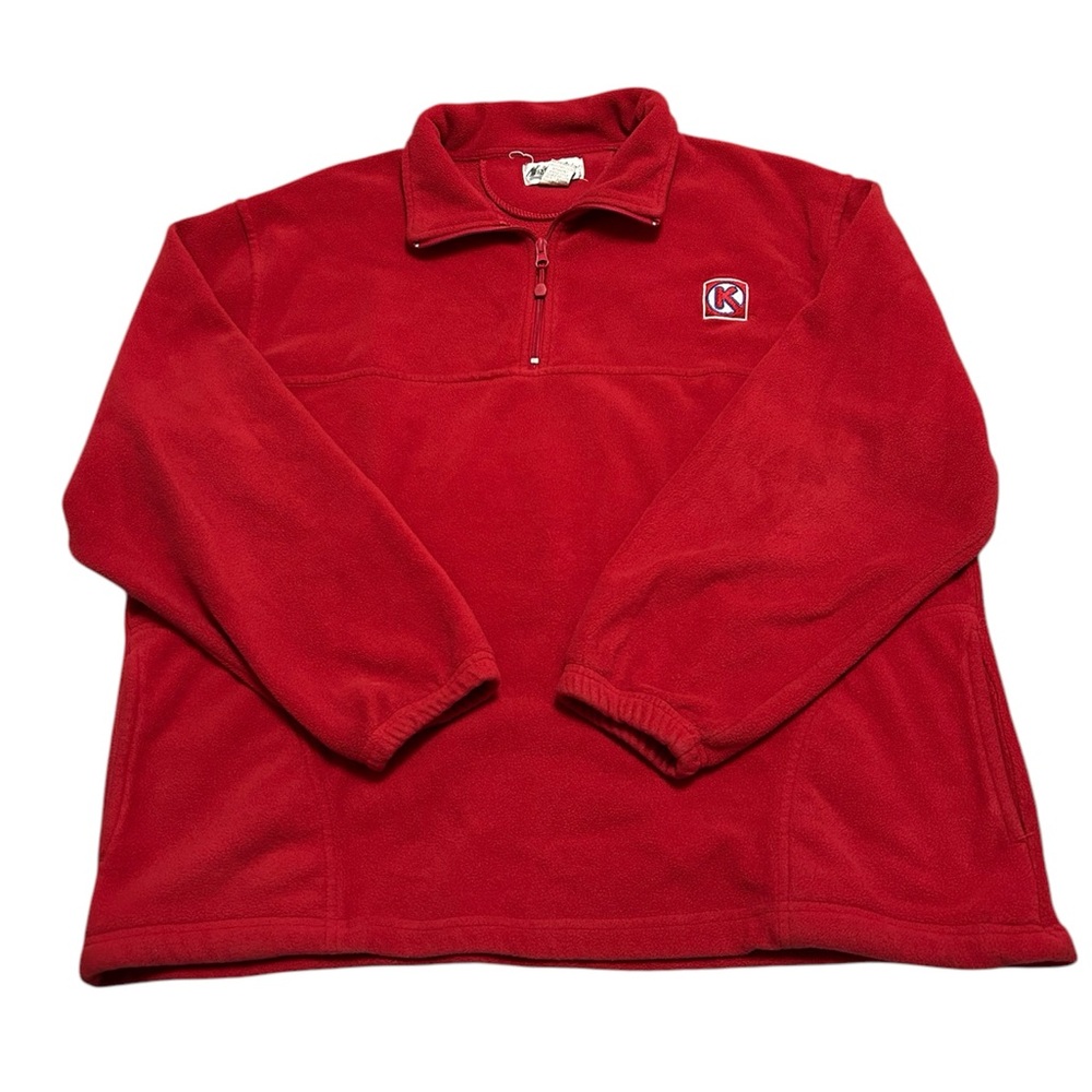 Vintage Men’s Large Circle K Gas Station 1/4 Zip Fleece Jacket